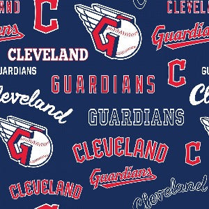MLB Broadcloth Cleveland Guardians Blue