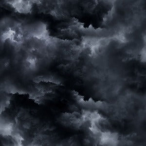 45" Wide Timeless Treasures Midnight Clouds SKY-CD2497 Grey