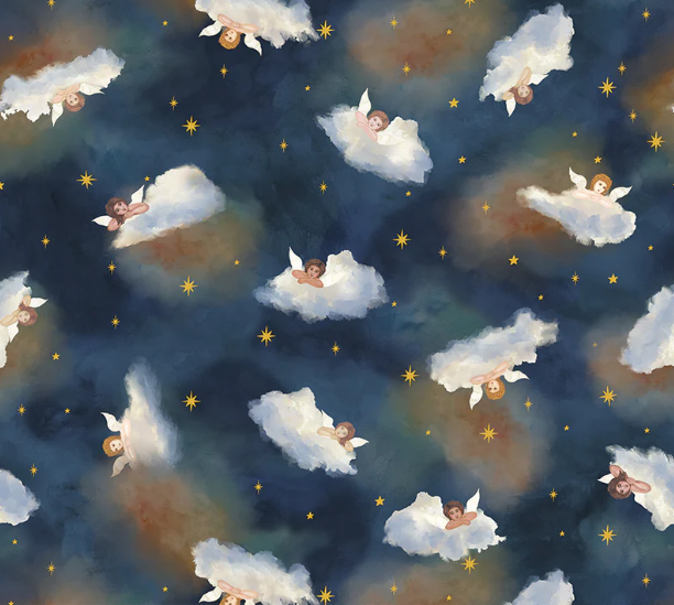 Windham Fabrics 45" Wide Celestine Night Watch (54570-3)