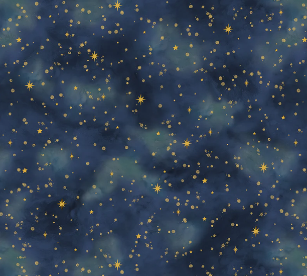 Windham Fabrics 45" Wide Celestine Starry Skies (54572-3)