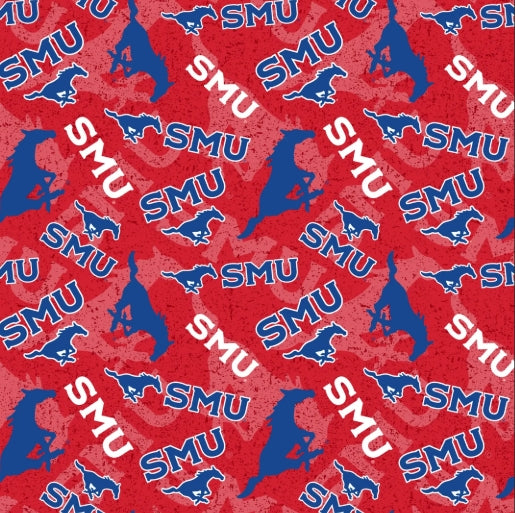45" Wide Southern Methodist University SMU (SMU1178) 100% Cotton
