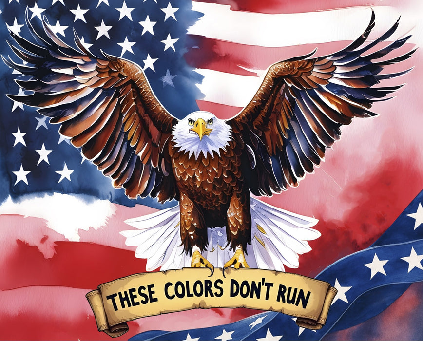 David Textiles 45" Wide Colorful Eagle Panel (DX-8712-5C)