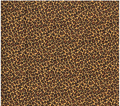 45" Wide Animal Skin Leopard 100% Cotton Sold by The Yard