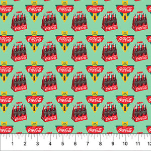 45" Wide Cola Bottle Mint CC1005-62 100% Cotton Sold By The Yard