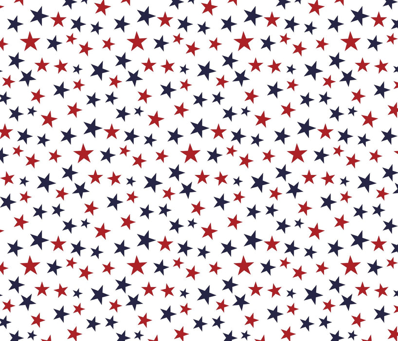 45" Wide Ditsy Stars Red/White/Blue 100% Cotton, Fabric Sold By The Yard (DX-92646-C5)