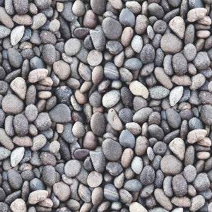 45" Wide Landscape Medley 684 Pebbles Silver 100% Cotton Sold By The Yard
