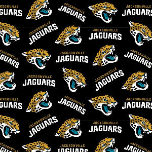 45" Wide Jaguars 70631DN 100% Cotton Sold By The Yard