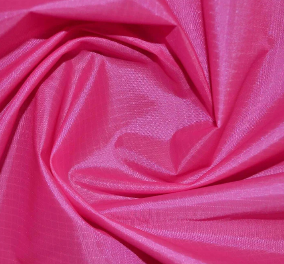 60" Wide Neon Hot Pink Ripstop 100% Nylon