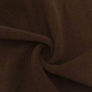 60" Wide Fleece 100% Polyester Anti-Pill Solid Brown