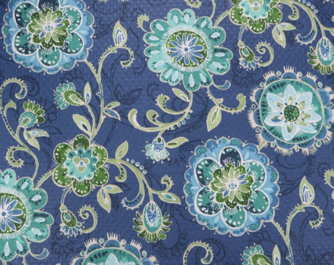 56" Wide Richloom Outdoor Spun Poly Fanfared Capri Sold By The Yard