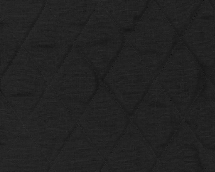 42" Wide Single Faced Quilted Black Fabric (262-004), Sold By The Yard