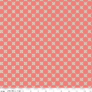 45' Wide Gingham Cottage Quilty Coral by Heather Peterson of Anka's Treasures for Riley Blake Designs