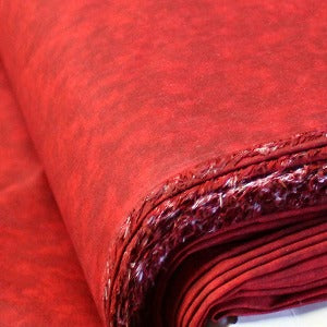 108" Wide Quilt Backing Marble Dark Red 100% Cotton