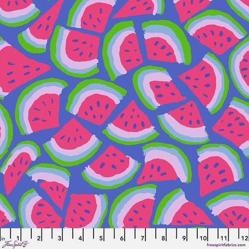 45" Wide Kaffe Fassett Slice-Blue (PWBM101.BLUE) 100% Cotton