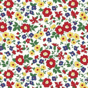 45" Wide Aunt Grace Goes Bold R351768D Flower Garden 100% Cotton Sold By The Yard