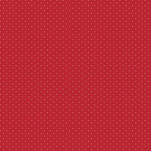 45" Wide Aunt Grace Goes Bold R351778D Red Pin Dot 100% Cotton Sold By The Yard