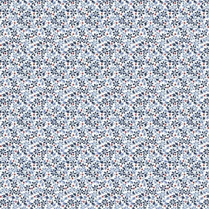 45" Wide Aunt Grace Goes Bold R351774D Sky Daisy 100% Cotton Sold By The Yard