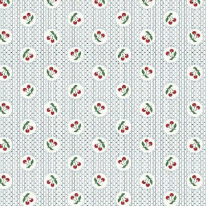 45" Wide Aunt Grace Goes Bold R351772D Multi Cherries 100% Cotton Sold By The Yard