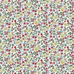 45" Wide Aunt Grace Goes Bold R351769D Multi Field Flowers 100% Cotton Sold By The Yard