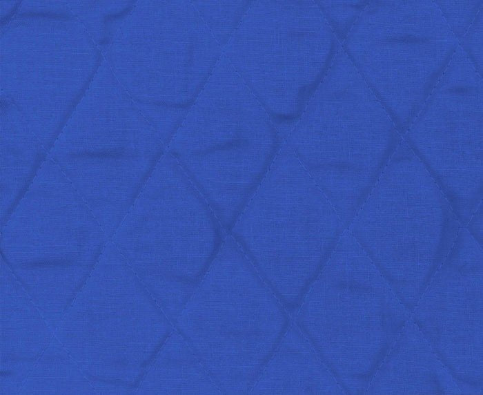 42" Wide Single Faced Quilted Royal Fabric (262-008), Sold By The Yard