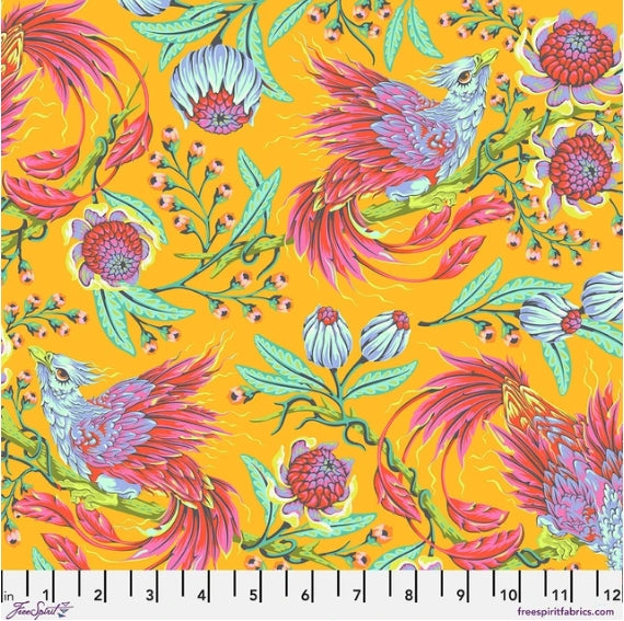 45" Wide Tula Pink Hot Wings-Dandelion (PWTP281.DANDELION) 100% Cotton, Sold By The Yard