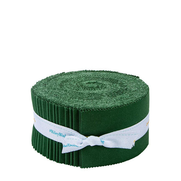 Riley Blake Confetti Cotton Christmas Green 2 1/2" Rolie Polie (RP-120-CHRISTMAS-40)