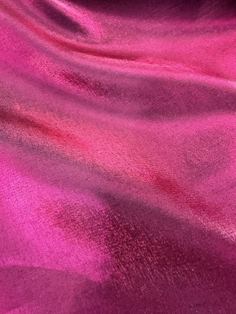 60" Wide Shimmer Satin Black Cherry, #6300 25%Poly 75% Rayon, Fabric is Sold By The Yard