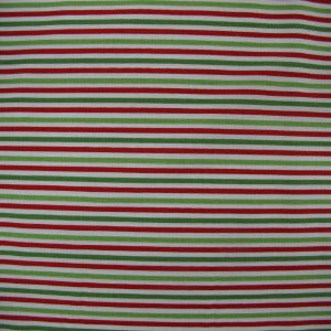 45" Wide 100% Cotton Riley Blake Seasonal Basic Christmas Stripes Red/Green/White