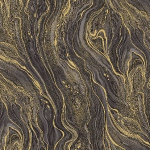 45" Wide 100% Cotton Metallic Abstract Marbling Iron
