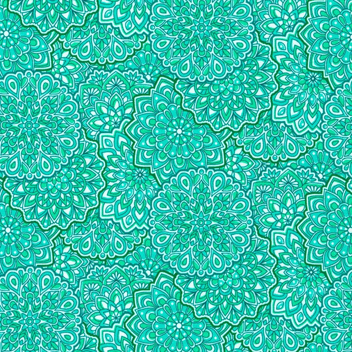 60" Wide Laguna Jersey Print Ocean (SRKK-21323-59) 95% Cotton 5% Spandex