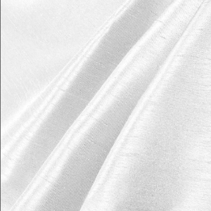 60" Shantung 100% Polyester Solid White 9960