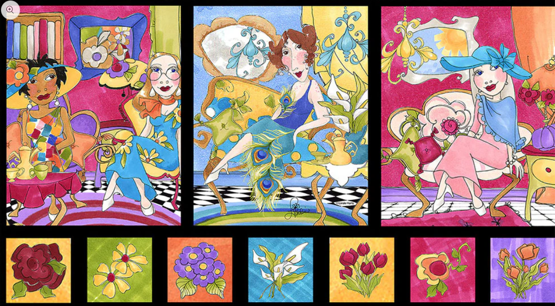 Loralie Designs - Sitting Pretty Fabric Panel for Sewing Pattern #692-351