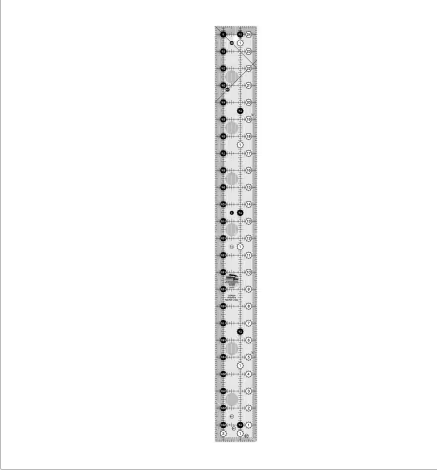 2.5"x 24.5" Creative Grids Non-Slip Ruler (CGR224)