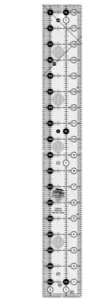 Creative Grids Quilt Ruler 2-1/2in x 18-1/2in Rectangle – CGR218 – Made in USA, Non-Slip Grip Acrylic Quilting, Sewing, Crafting, Patchwork Ruler for Measuring & Cutting Fabric