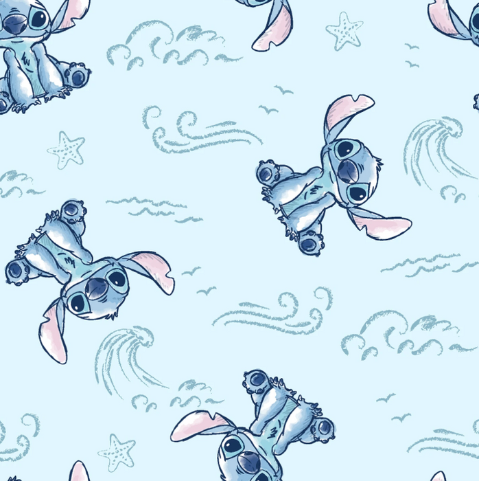 Springs Creative 45" Wide Stitch Sketch Wave 100% Cotton (79741-A62028)