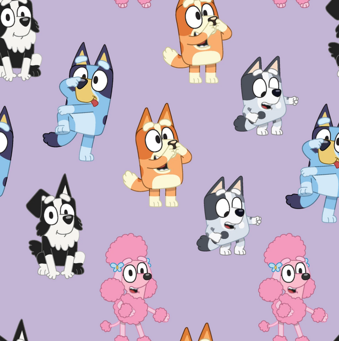 Springs Creative 45" Wide Playful Bluey 100% Cotton (81155-A62028)