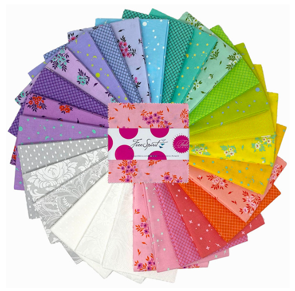 Tula Pink True Colors 5″ Charm Pack 42pc 100% Cotton FB6CPTP.TRUECOLORS