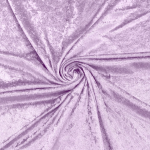 60" Wide Crushed Panne' Velour VF225-542 100% Polyester Stretch Lavender Sold by The Yard