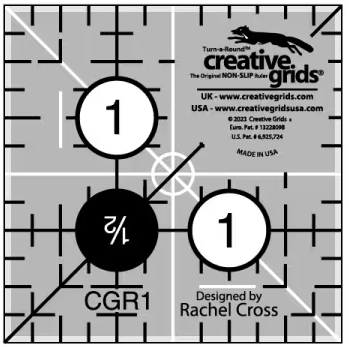 Creative Grids Quilt Ruler 1-1/2in x 1-1/2in Square CGR1