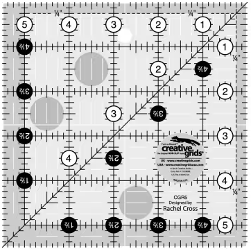Creative Grids Quilt Ruler 5-1/2in Square CGR5