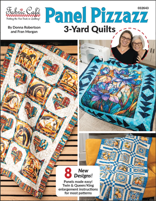 Fabric Cafe Panel Pizzazz 3-Yard Quilts Book 032643