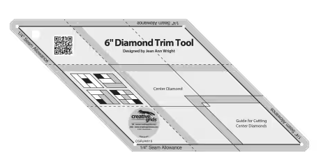 Creative Grids 6in Diamond Trim Tool CGRJAW15