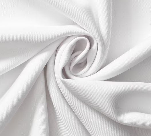 60" Wide White Target Twill 65% Polyester 35% Cotton (BW-0101), Sold By The Yard