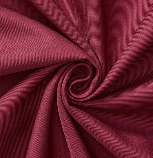 60" Wide Wine Target Twill 65% Polyester 35% Cotton (BW-0118), Sold By The Yard
