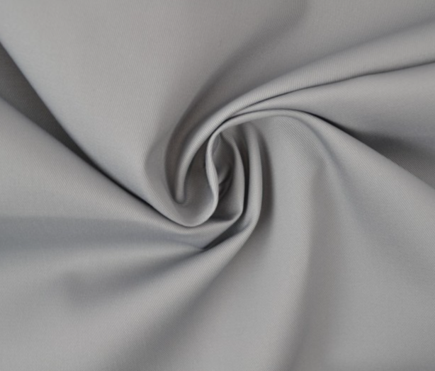 60" Wide Silver Target Twill 65% Polyester 35% Cotton (BW-0114), Sold By The Yard