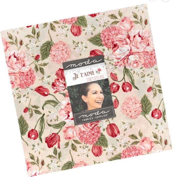 Stacy Iest HSU Je T'Aime Layer Cake 42 10-inch Squares Moda Fabrics 20990LC