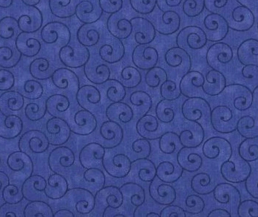 45" Wide Tilt-A-Whirl Navy 100% Cotton Sold By The Yard