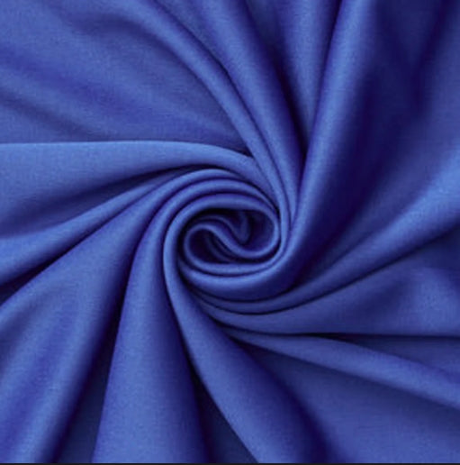 60" Knit Interlock 80% Polyester 20% Cotton Solid Royal TS0108