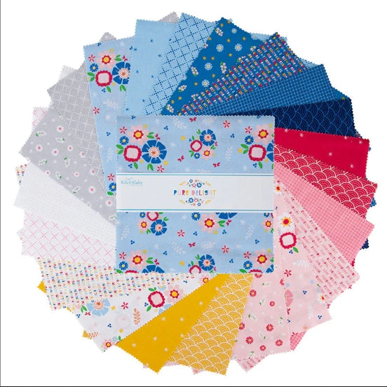 Riley Blake Melanie Collette Pure Delight 10" Stacker 42 10-inch Squares (10-10090-42)