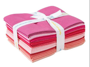 Confetti Cottons Pink 12 Fat Quarters Riley Blake Designs (FQ-PIN120-12)